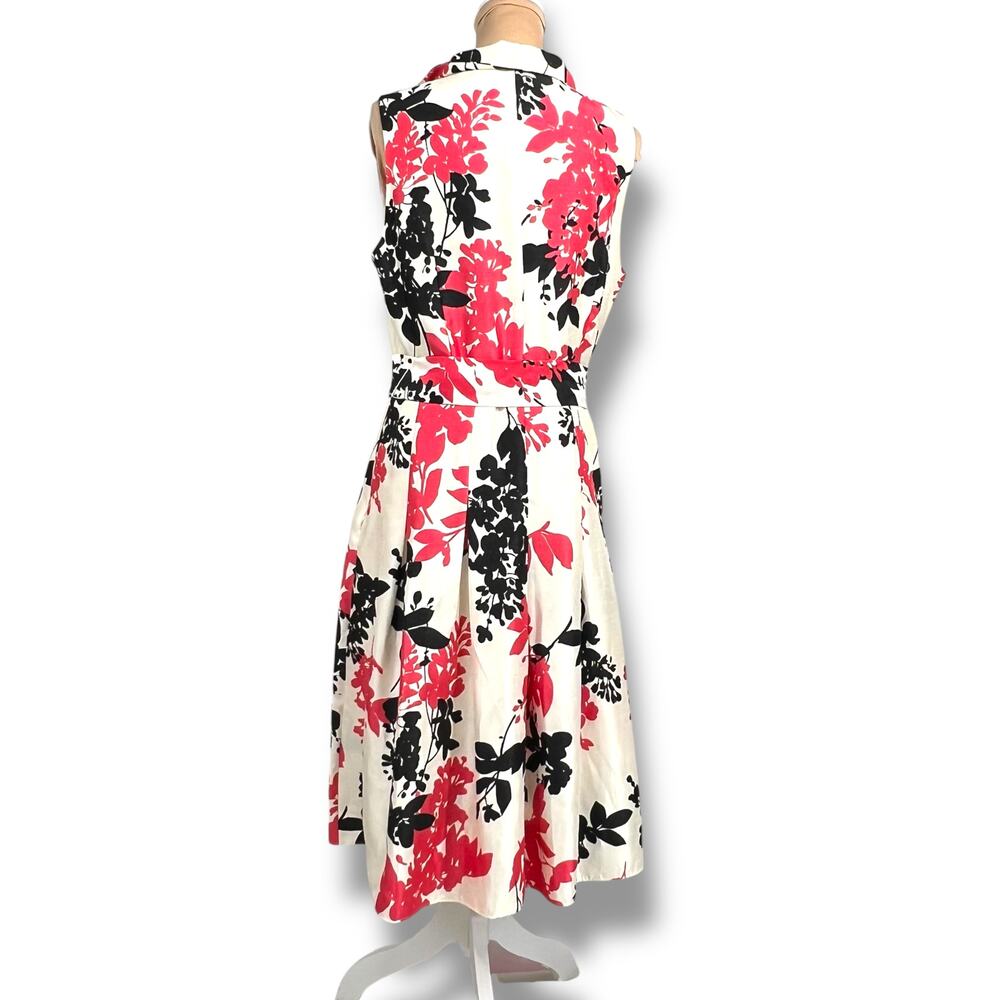 JESSICA HOWARD Floral Taffeta Fit & Flare Dress 14  Semi-formal  Wedding Guest - Picture 4 of 6